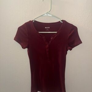 Hollister Burgundy Tee